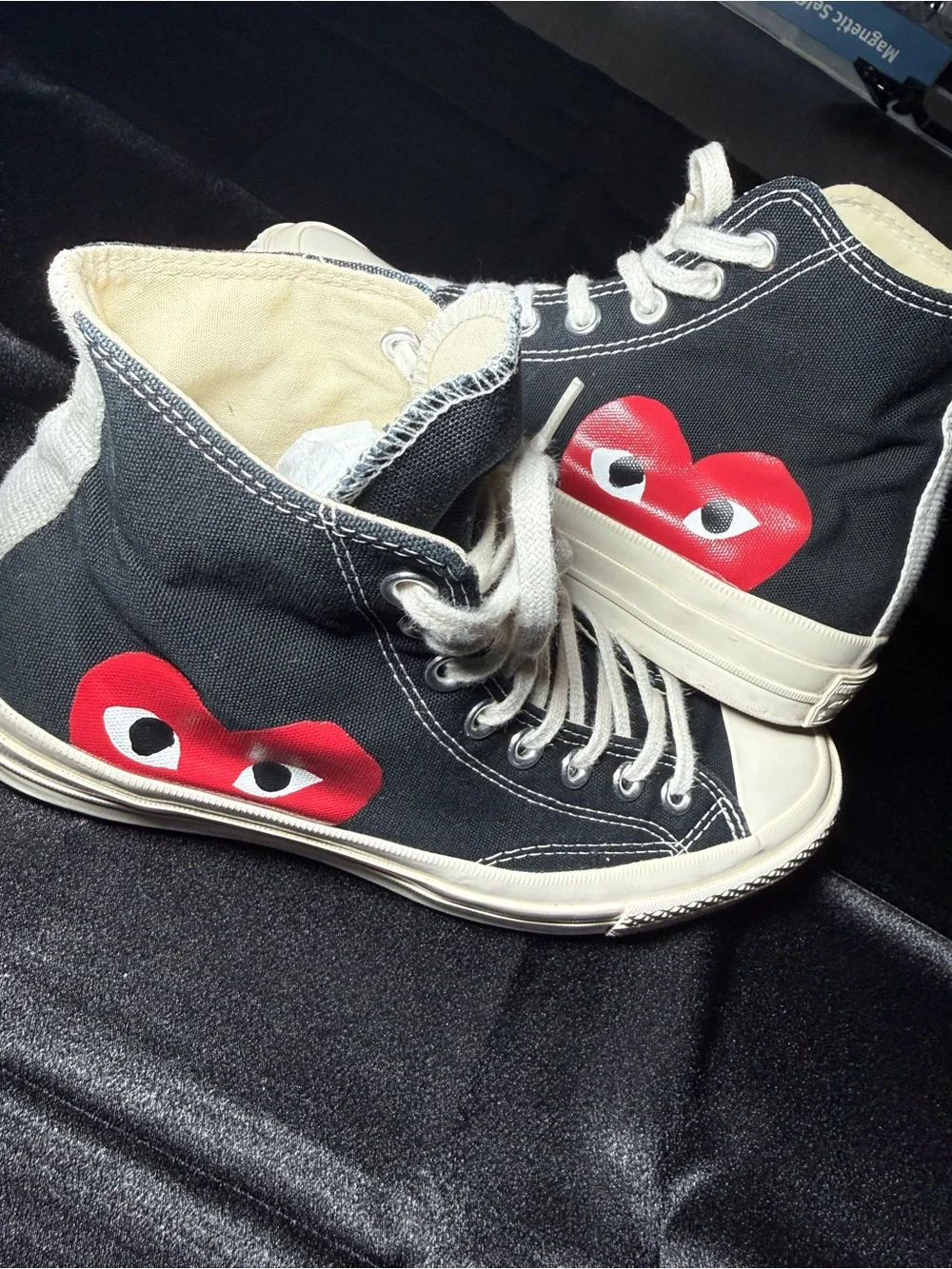 Converse x Comme des Garçons PLAY Chuck 70 High Top - Picture 2 of 8